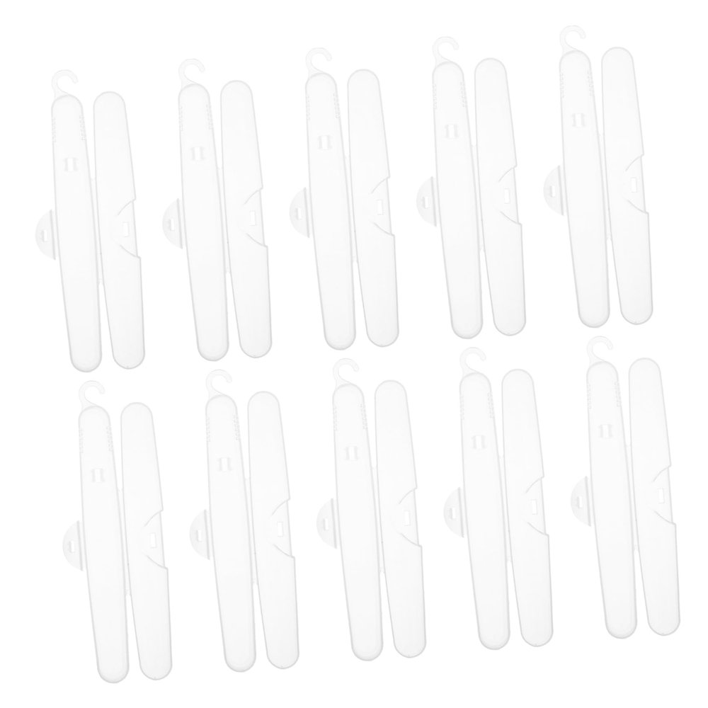 Beavorty 10Pcs Portable Toothbrush Cases Travel Toothbrush Containers with Smooth Edges Durable Material for Camping Travel Storage Transparent Design for Easy Access