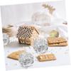 STOBAZA 200Pcs Aluminum Foil Candy Wrappers Sheets for Chocolate Packaging Shiny Food Wrap Multi Functional Foil Wrapper for Homemade Treats and Party Favors view 2