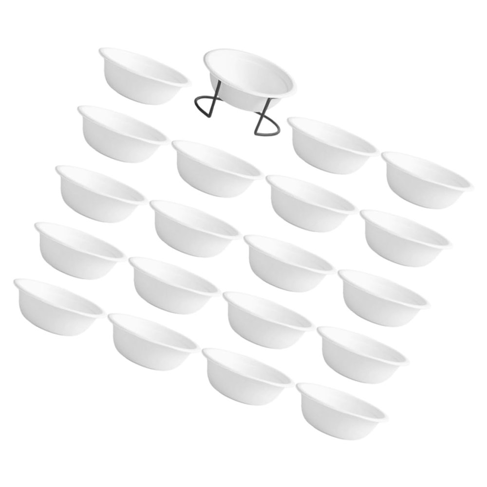 DECHOUS 1Set Disposable Pet Bowls Cat and Dog Feeding Dishes with Stand Bowls for Pets Convenient Easy for Indoor Use