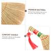 Didiseaon Handmade Handle Broom for Indoor Cleaning Straw Material Dust Brush for Home Office and Kitchen Use Lightweight and Portable Desktop Sweeper view 4