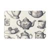 Front Door Mat Indoor Outdoor Welcome Mat, Hand Drawn Teapots and Cups Doormat Easy Clean Entryway Mats Stain and Fade Resistant Entry Rug Absorbent Flannel Bath Mats 16 x 24 Inch view 2