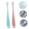 NIYANGLE 2Pcs Toothbrush Soft Bristle Toothbrush for Oral Care Durable Material Colors view 4