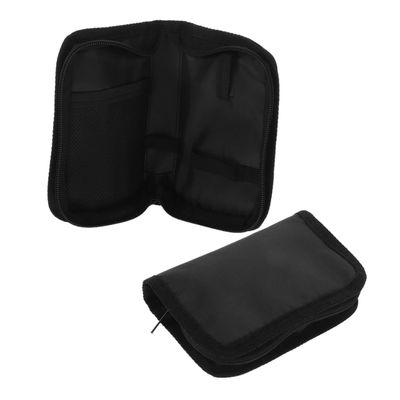 PartyKindom 2Pcs Portable Travel Case Organizer for Test Strips and Pills Durable Storage Bag for Medicine Supplies Compact and Lightweight Design for Easy Carrying