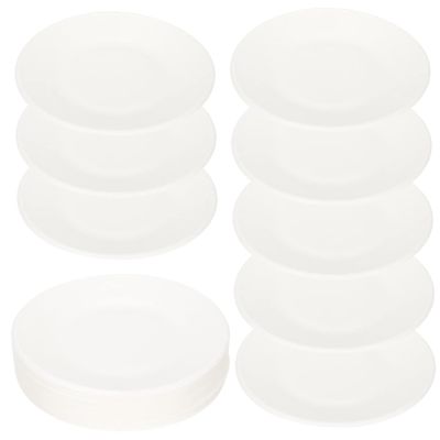 Beavorty 50Pcs Paper Plates Disposable Dinnerware for Parties DIY Crafts and Festive Occasions Sturdy Biodegradable Tableware for Christmas Birthdays and More