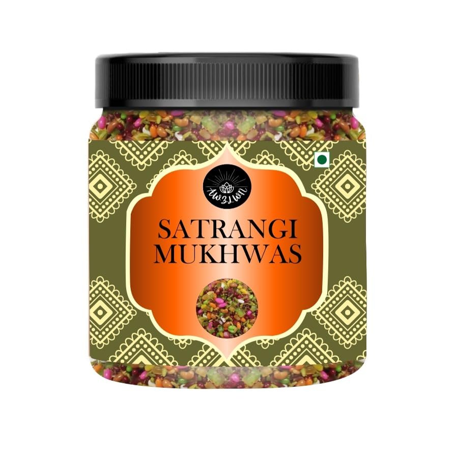 AWZLWN Natural Satrangi Mukhwas 8.81 OZ (250 GM) | Set oF 1 | AWZLWN