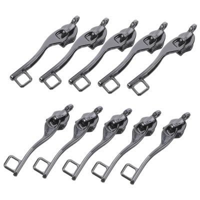 FOMIYES 5Pairs Double Layer Zipper Pulls Explosion Replacement Tabs for Luggage Suitcases and Backpacks High Strength Wear Resistant Compatibility
