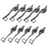 FOMIYES 5Pairs Double Layer Zipper Pulls Explosion Replacement Tabs for Luggage Suitcases and Backpacks High Strength Wear Resistant Compatibility view 1