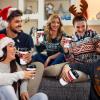 Layhit 500 Pcs Christmas Coffee Cup Sleeve Disposable Corrugated Paper Cup Sleeve Jacket Double Layer Heat Insulated for Home Office Xmas Party Hot Chocolate Cocoa Cold Beverage (Checkered Style) view 2