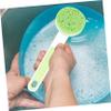 Cabilock 1Set Long Handle Kitchen Scrub Brush with Replacement Heads Multipurpose Dish Cleaning Brush for Pots Pans Sinks and Countertops and Scrubbing view 4