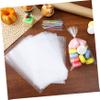 FUNOMOCYA 300Pcs Snack Sealant Bags with Ties Transparent Party Favor Cookie Bags Durable and Reusable Opp Material for Giving view 4