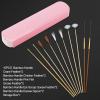 ZJchao Ear Massage Set Stainless Steel Earwax Remover Luminous Pick for Home Travel Use 10pcs (4) view 2