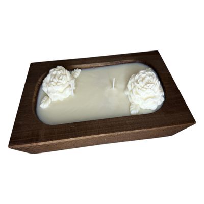 Luxe Rose Bowl Candle 12 oz Handcrafted Soy Wax Floral Candle | Elegant Home Dcor & Gift for Her | Romantic Rose-Inspired Scented Candle (Yellow, Monaco)