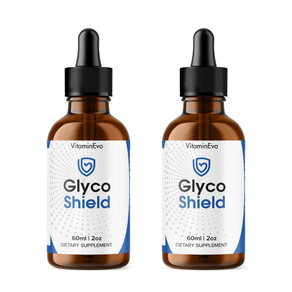 (2 Pack) Glyco Shield Drops, Official GlycoShield Blood Support Liquid, GlycoShield Premium Health Support, GlycoShield Supplement Daily Wellness Advanced Formula Reviews, 2 Month Supply 60 Servings