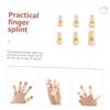 Beaupretty 6pcs Finger Splint Stabilizer Brace for Thumb Finger Support Cover Mallet Treatment Pe Material Arthritis Sprains Strains Fractures view 3