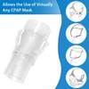 AirMini Hose Adapter CPAP Tubing Connector Compatible with ResMed AirMini Travel Device, Universal AirMini CPAP Accessory for Standard Mask (Clear) view 2