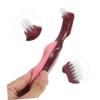 DEARMAMY 4pcs Double Sided Denture Brushes for Elderly Travel Denture Cleaning Tool Soft Bristles Suitable for Daily Oral Care and Braces Maintenance view 2