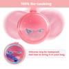 Mckkor Leak Proof Travel Denture Bath Case for Full Dentures, Denture Cups for Soaking Dentures, Denture Container Cups with Brush for Dentures, Aligner, Retainers, Mouth Guard (Pink) view 3