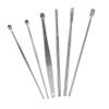 Healeved 6Pcs Wax Removal Kit Stainless Steel Cleaner Tools with Spiral Design Safe Cleaning Home Use Includes Storage Box for Adults view 1