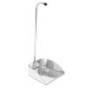 ORFOFE Galvanized Iron Dustpan Long Handle Rustproof Cleaning Supplies for Home Office Indoor Outdoor Use Sturdy Garbage Shovel for Efficient Waste Collection view 1