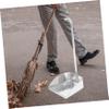 ORFOFE Galvanized Iron Dustpan Long Handle Rustproof Cleaning Supplies for Home Office Indoor Outdoor Use Sturdy Garbage Shovel for Efficient Waste Collection view 2