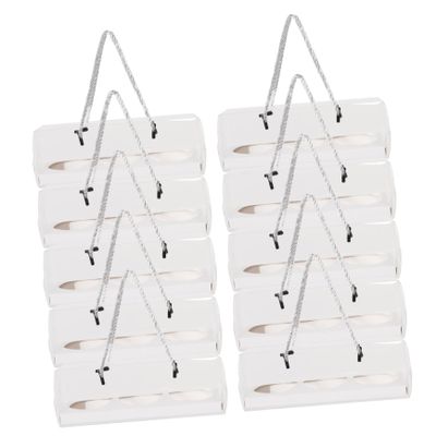 ABOOFAN 10Pcs Portable Dessert Wrapping Boxes with Handle Pet Cake Containers for Cookies and Pastries for Bakery Kitchen and Party Use
