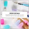 Ipetboom 10Pcs Toothbrush Caps Travel Toothbrush Covers Dustproof Toothbrush Lids for Home Camping and School Use view 2