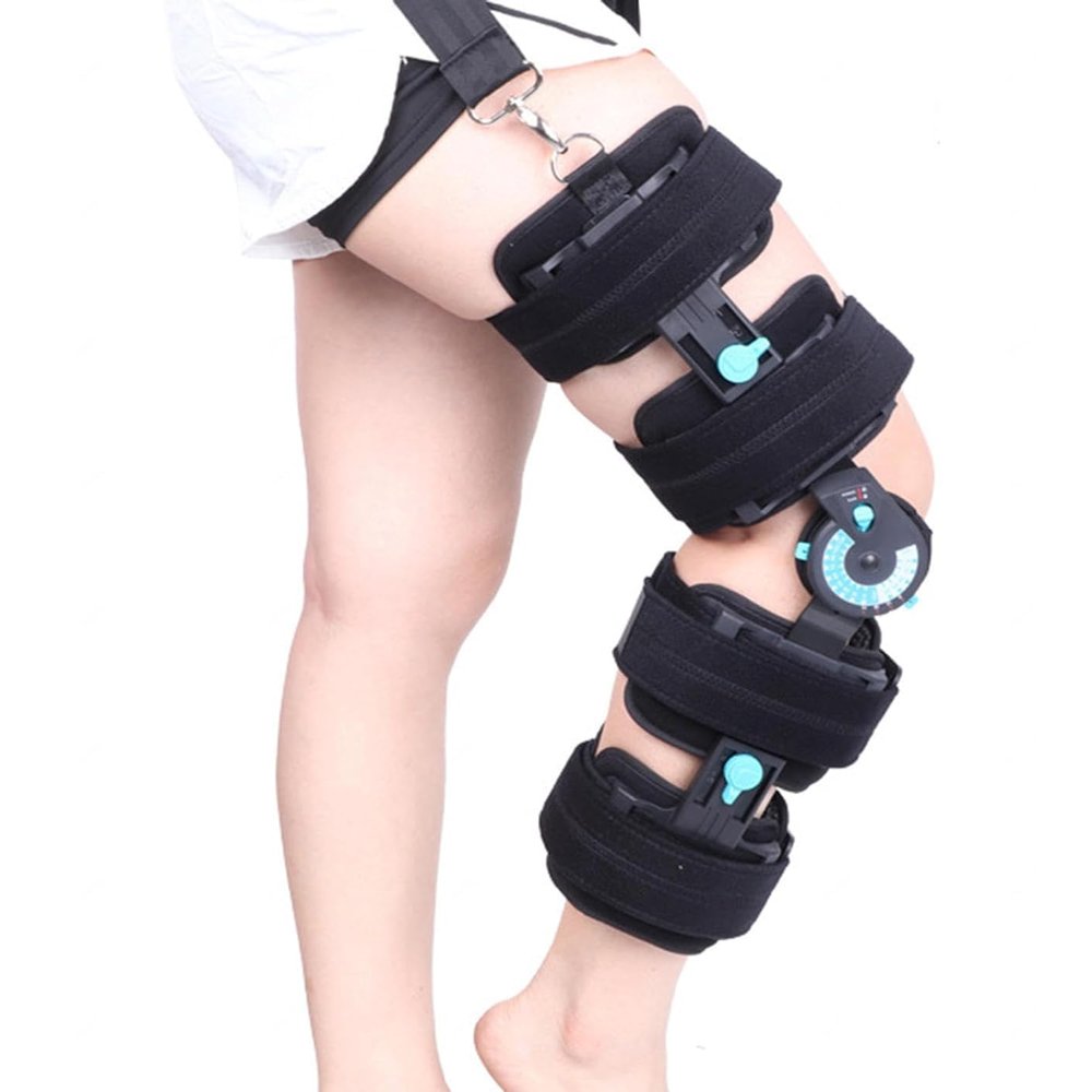 UHRLGHS Knee Brace Support for Meniscus Tear,HingedKnee Immobilizer Leg Braces Orthopedic Patella Knee Brace Support Orthosis,for Knee Pain