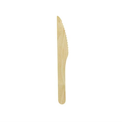 5.5 in. Small Wooden Cutlery Knife Natural