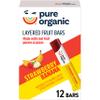 Pure Organic, Layered Fruit Bars, Strawberry Banana, Gluten Free and Vegan Fruit Snacks, 6.2oz Box (12 Count) view 1