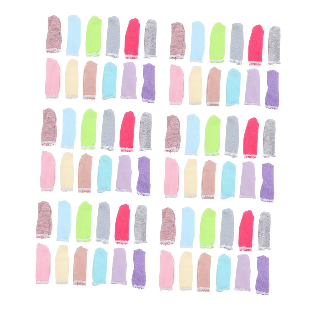 100Pcs Cotton Finger Covers Breathable Protective Sleeves for Work Crafts and Gardening Flexible and Reusable Labor Finger Protectors Style