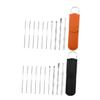 COLLBATH 2Sets Ear Wax Picker Tool Kit Stainless Steel Spiral Ear Massage Removable Spoon for Earwax Removal Portable Ear Cleaning Accessories view 1