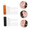 COLLBATH 2Sets Ear Wax Picker Tool Kit Stainless Steel Spiral Ear Massage Removable Spoon for Earwax Removal Portable Ear Cleaning Accessories view 3