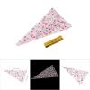 100PCS Cone Shaped Treat Bag, Cone Shaped Cellophane Treat Bags, Triangle Clear Plastic Candy Bag with Twist Ties for Popcorn Cookies Gift Spring Holiday Graduation Party Supplies 17*30cm (pink) view 4