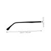 WHAMVOX 2Pairs Replacement Eyeglass Legs for Metal Frames Black Flat Convex Tooth Temples Includes Screws Screwdriver Convenient Repair for Eyeglasses view 2