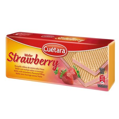 Cutara - Wafer STRAWBERRY Cookies - 5 x 5.29 oz / 150 gr (PACK OF 5)