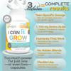Fawelo I Can Grow Day-Time for Kids 10+ & Teens | Growth & Development Support with L-Arginine, Colostrum, Calcium, D3, Magnesium, Zinc | Bone Strength, Focus | 90 Capsules view 2