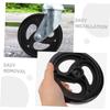 FOMIYES 2Pcs Wheelchair Wheels Replacement for Shopping Carts and Trolleys Smooth Rolling Castor Wheels for Easy Installation Wheel Parts for Quiet Use view 4