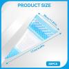 100PCS Cone Shaped Treat Bag, Cone Shaped Cellophane Treat Bags, Triangle Clear Plastic Candy Bag with Twist Ties for Popcorn Cookies Gift Spring Holiday Graduation Party Supplies 17 * 30cm (Blue) view 3