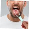 SHERCHPRY 2pcs Tongue Scraper Set for Adults and Boys and Girls Essential Tongue Cleaning Tool Removes Bad Breath and Coating Stainless Steel Easy to Use for Daily Oral Care view 4