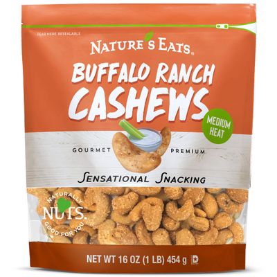 Nature's Eats Buffalo Ranch Cashews 16oz