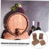 Amosfun Red Chips for Home Brewing Random Shape Oak Cubes Enhance Flavor Aroma for Wine Making Rustic Design Wood Supplies view 4