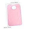 KESYOO Stripe Adult Bib Double Layer Mealtime Protector for Elderly Disabled Machine Washable Pink for Messy Meals Clothing Protection view 2