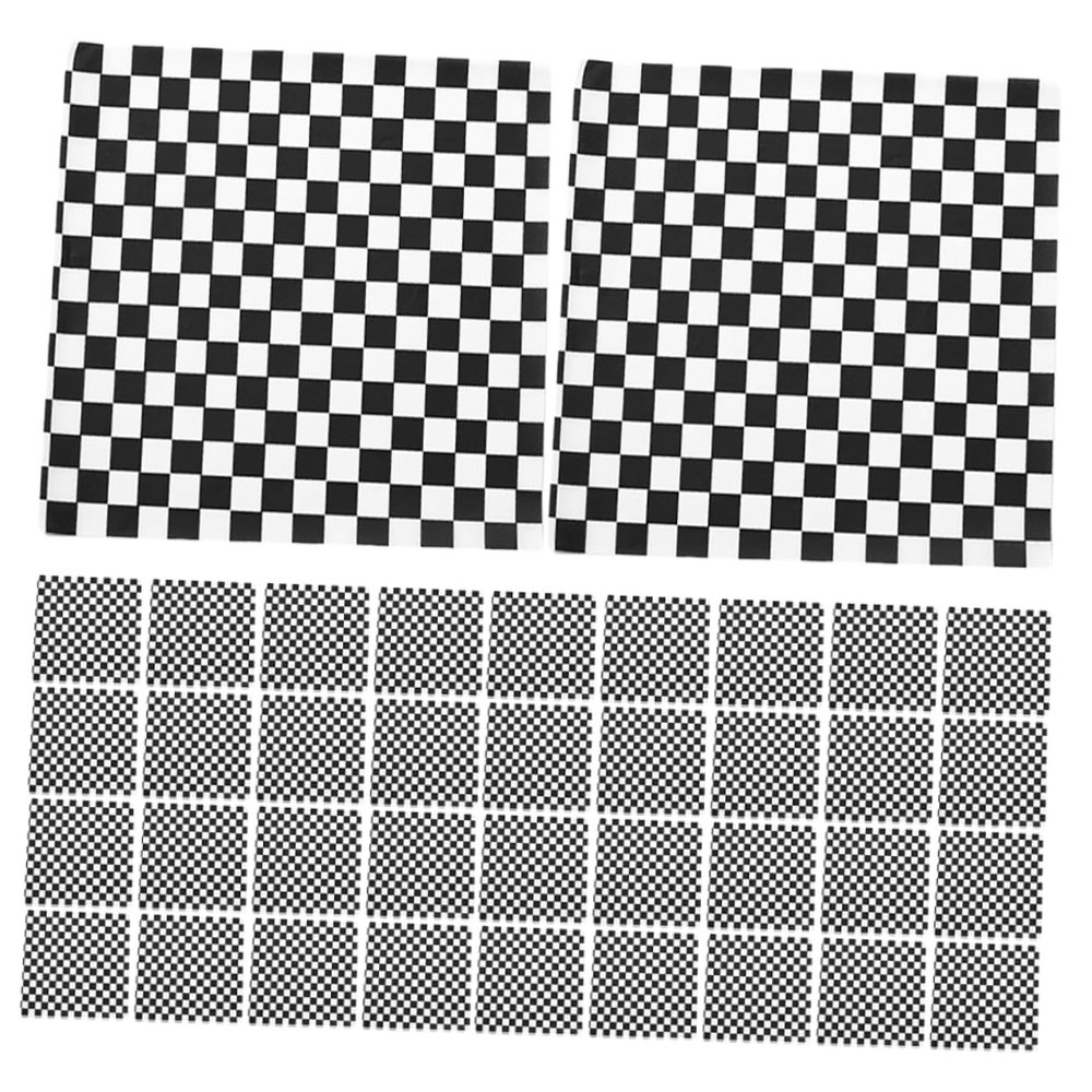 Cabilock 100Pcs Racing Theme Wax Paper Sheets Grease Resistant Food Wrapping Paper for Sandwiches Burgers Baking Parties and Events for Birthdays and Weddings