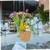 OATIPHO 10Pcs Kraft Paper Bags for Flower Bouquets Durable Flower Storage Bag for Dried Flowers Flowers and Plants Chic Floral Packaging view 3