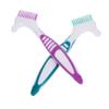 COLLBATH 2Pcs Denture Brushes Non-Slip Handle Double-Sided Denture Cleaning Toothbrush for Travel and Daily Care for Cleaning view 1