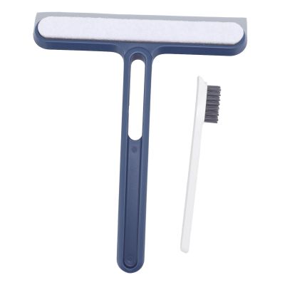 Multifunctional Handheld Glass Squeegee, Anti Slip Design for Bathroom Floor, Scratch Safe Cleaning Tool, Ergonomic Handle, PP and TPR Material, Includes Glass Scraper and Small B