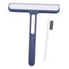 Multifunctional Handheld Glass Squeegee, Anti Slip Design for Bathroom Floor, Scratch Safe Cleaning Tool, Ergonomic Handle, PP and TPR Material, Includes Glass Scraper and Small B view 1