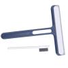 Multifunctional Handheld Glass Squeegee, Anti Slip Design for Bathroom Floor, Scratch Safe Cleaning Tool, Ergonomic Handle, PP and TPR Material, Includes Glass Scraper and Small B view 2
