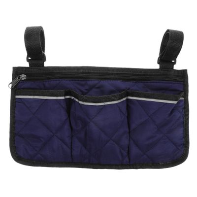 LRXIYODE Multi Functional Wheelchair Side Bag Capacity Storage Pouch for Wheelchairs Armrest Organizer for Transport Wheelchairs and Walkers Easy Attachment Fit