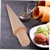FUNOMOCYA Wooden Ice Cream Cone Maker Waffle Cone Mold for Homemade Desserts Effortless DIY Pastry Horns Versatile Baking Accessory for Family Gatherings and Special Occasions view 4